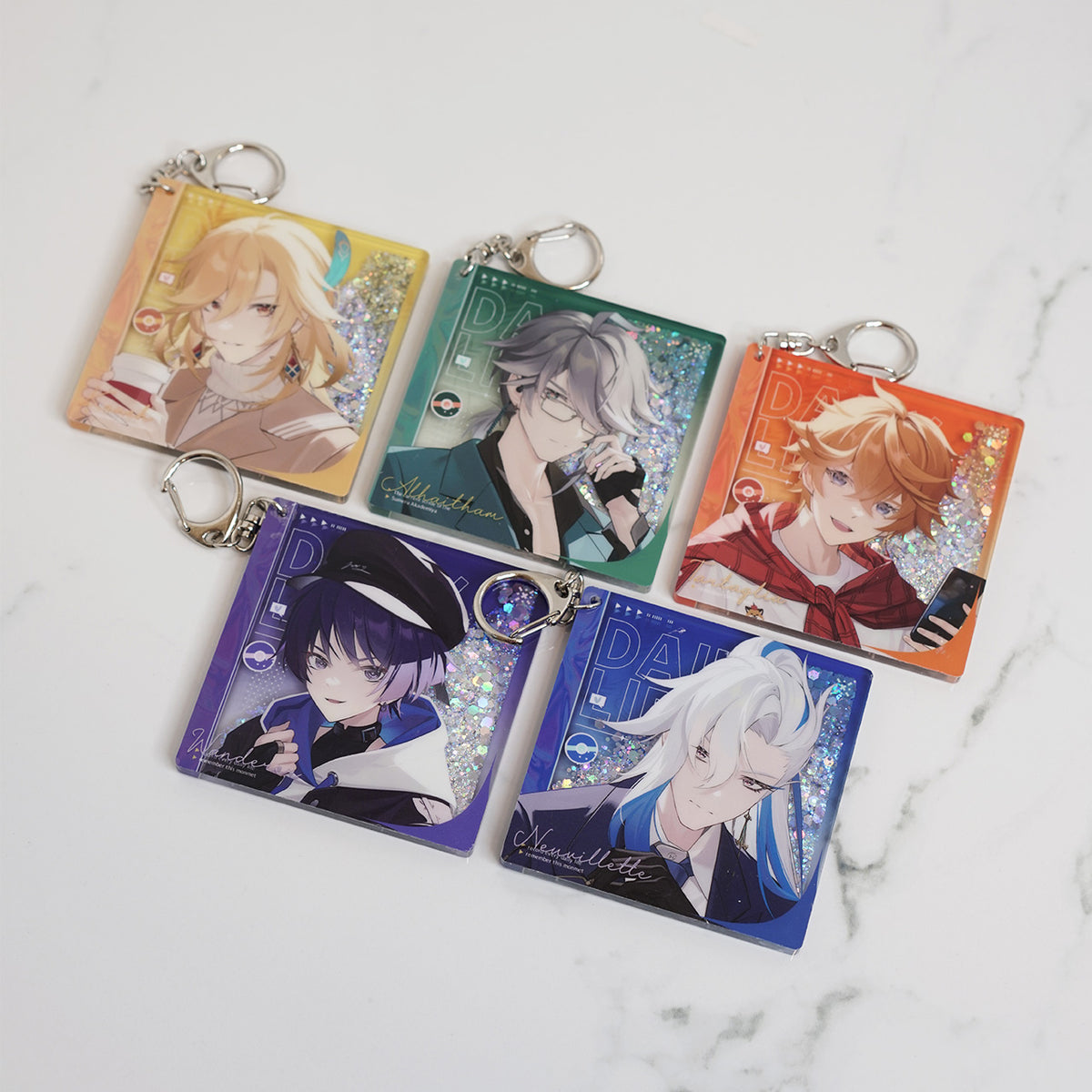 Genshin Impact Quicksand Liquid Acrylic Charms | Daily Life Series