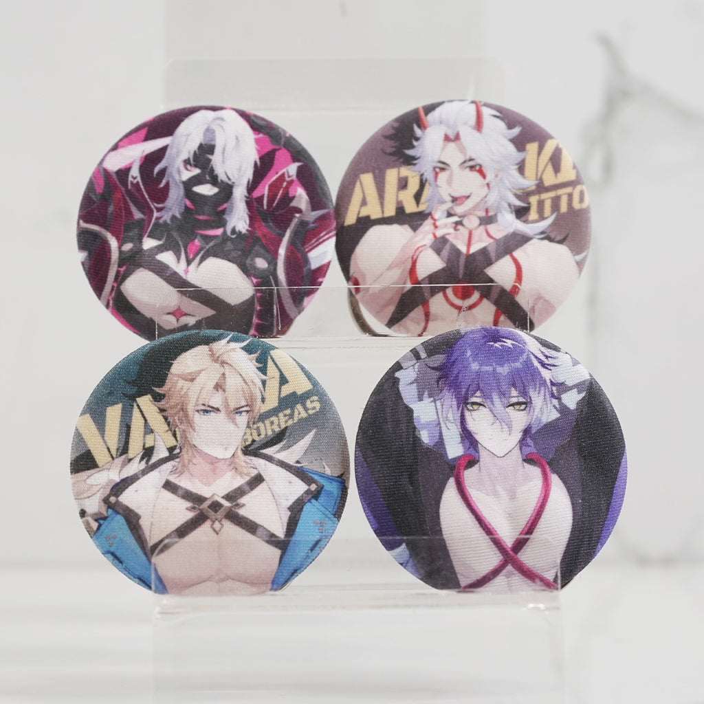 Genshin Impact 3D Chest Button Keychains