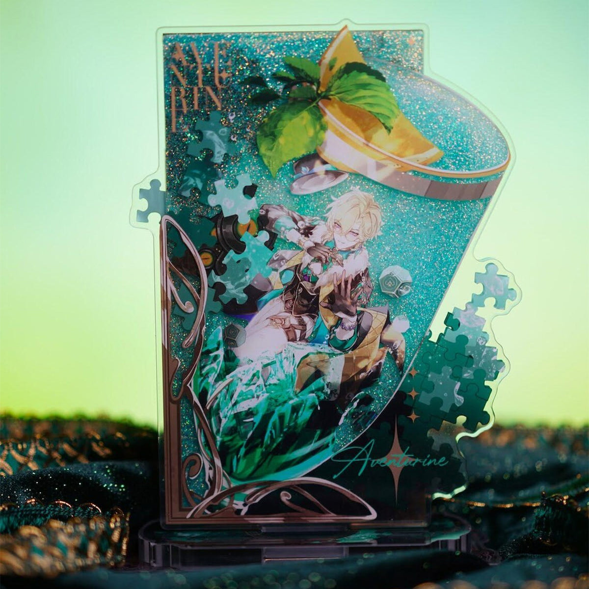 Aventurine 8" / 20cm Quicksand Liquid Standee ‘Azure Rhapsody’