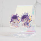 Love and Deepspace Two-Sided Rainbow Acrylic Clips 2.3" / 6cm