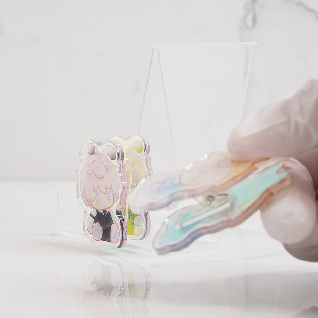 Love and Deepspace Two-Sided Rainbow Acrylic Clips 2.3" / 6cm
