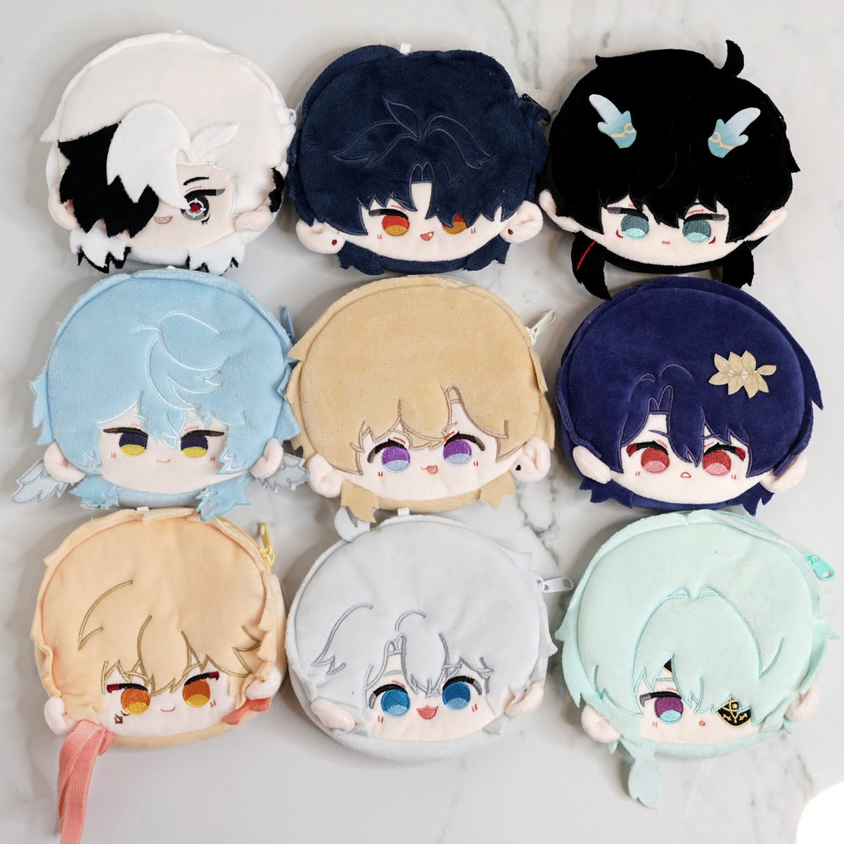 Honkai Star Rail Plush Zipper Pouches