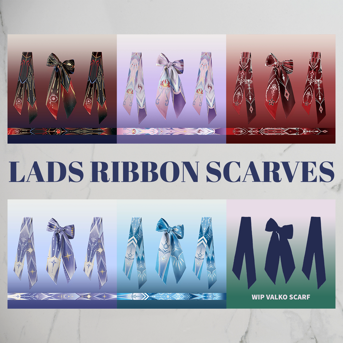 Love and Deepspace Twilly Ribbon Scarves