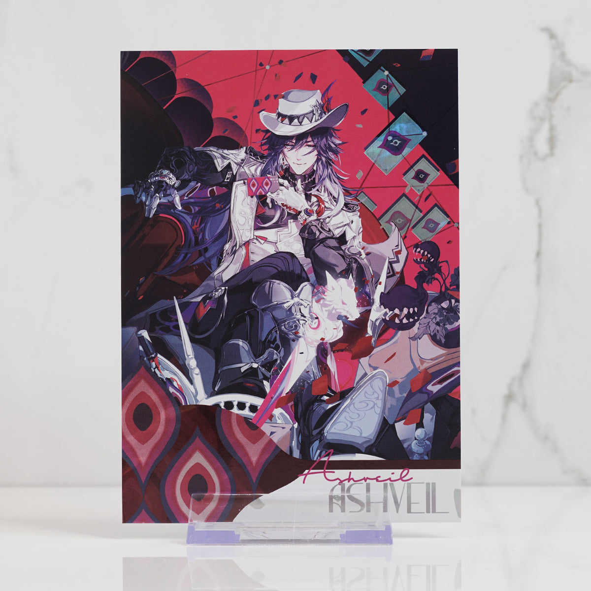 Ashveil Foil Postcard Print 'Rite of Fallen Veils'