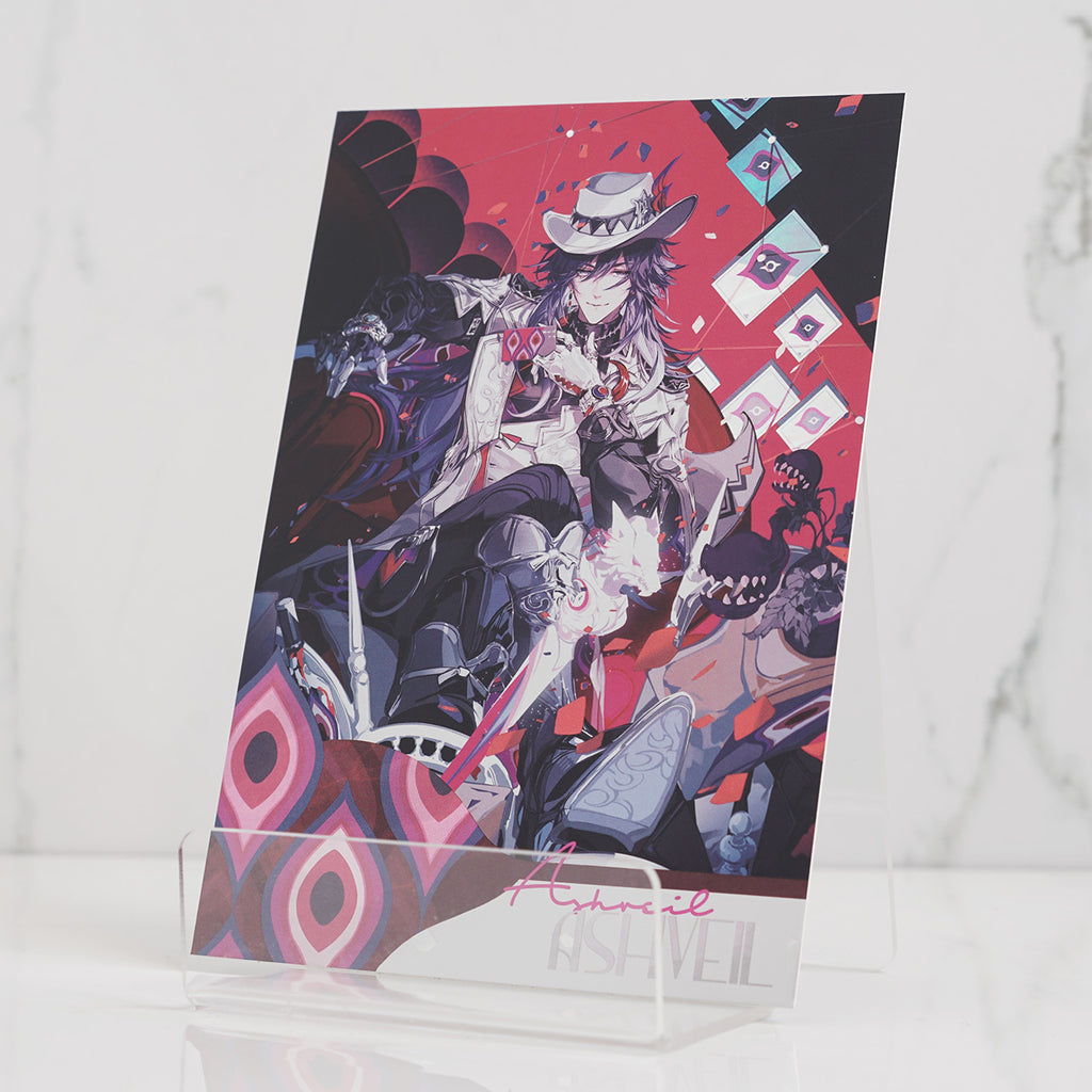 Ashveil Foil Postcard Print 'Rite of Fallen Veils'