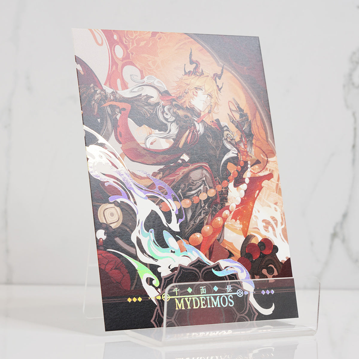 Honkai Star Rail Holographic Postcard Prints | Yokai Series