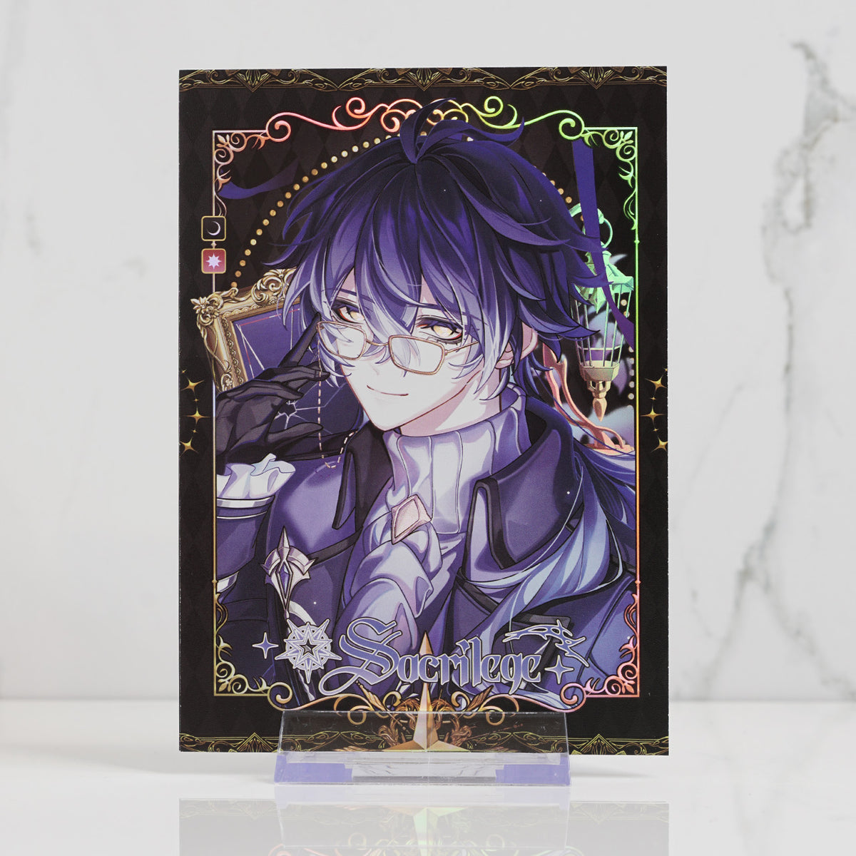 Genshin Impact Holographic Postcard Print | Sacrilege Series