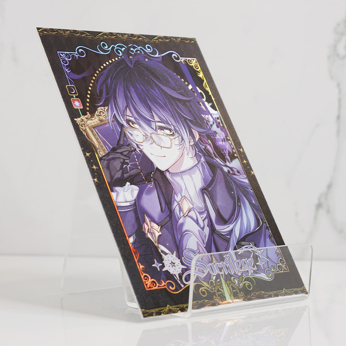 Genshin Impact Holographic Postcard Print | Sacrilege Series