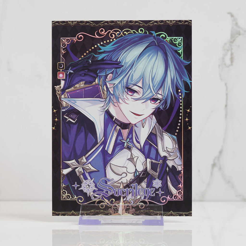 Genshin Impact Holographic Postcard Print | Sacrilege Series