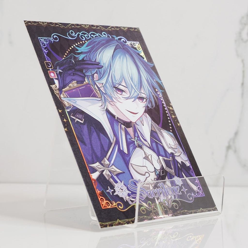 Genshin Impact Holographic Postcard Print | Sacrilege Series