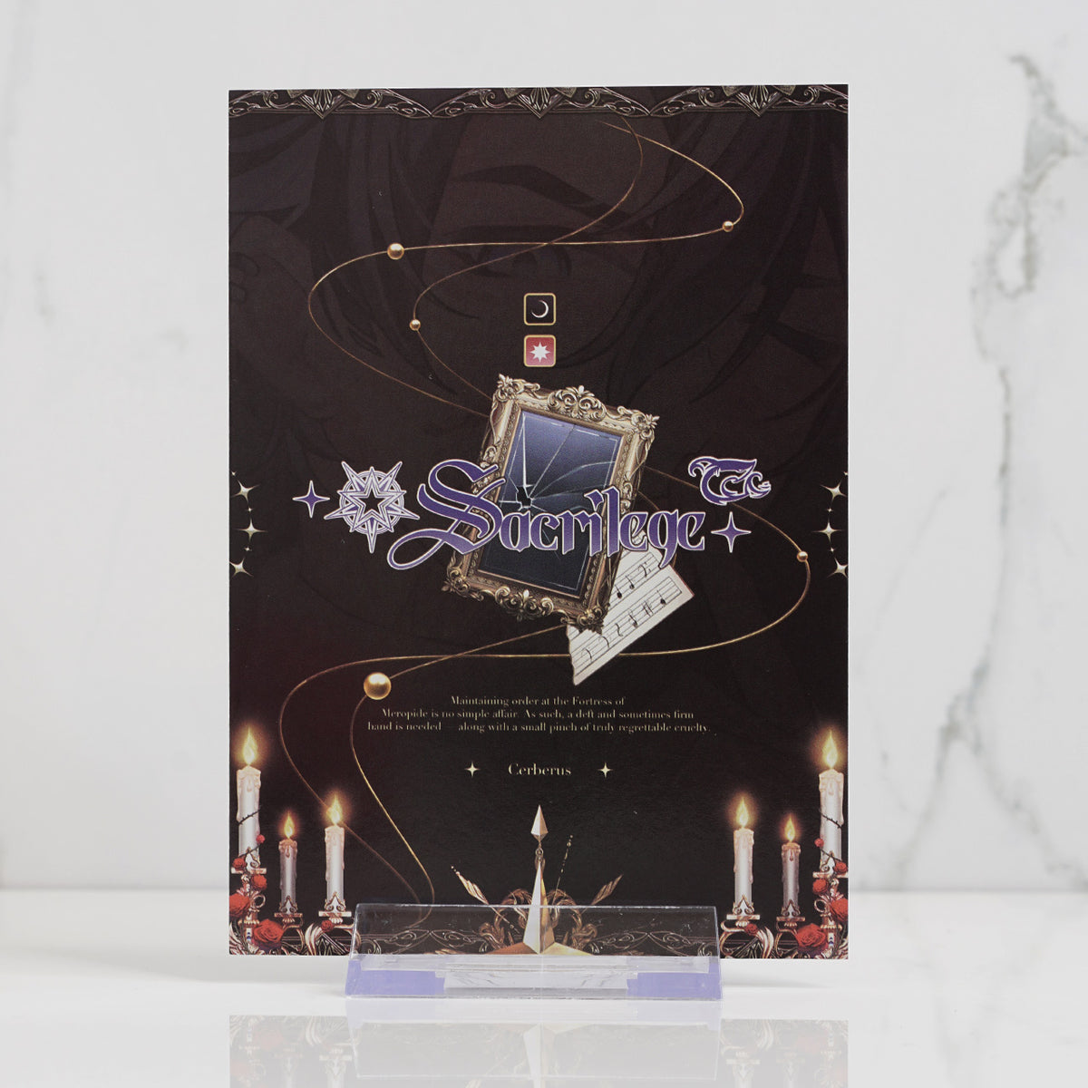 Genshin Impact Holographic Postcard Print | Sacrilege Series