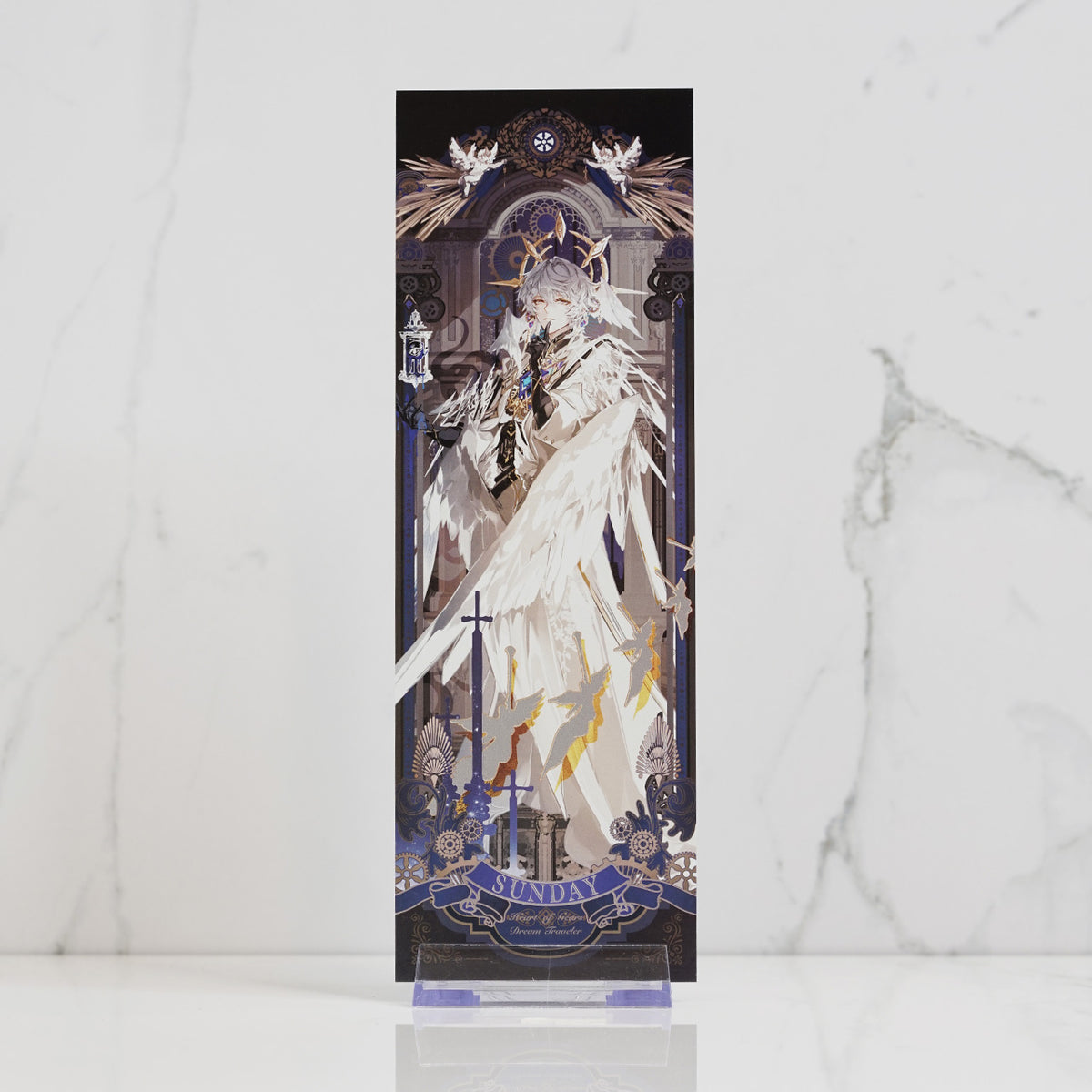 Sunday Holographic Foil Ticket Print 'Heart of Gears'