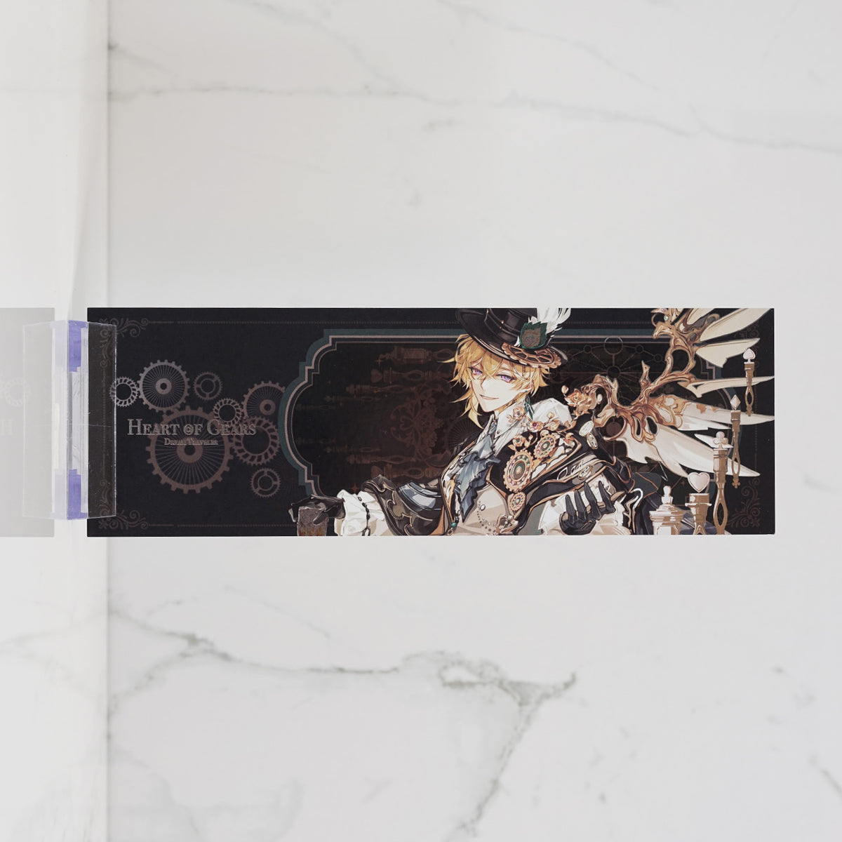 Aventurine Holographic Foil Ticket Print 'Heart of Gears'