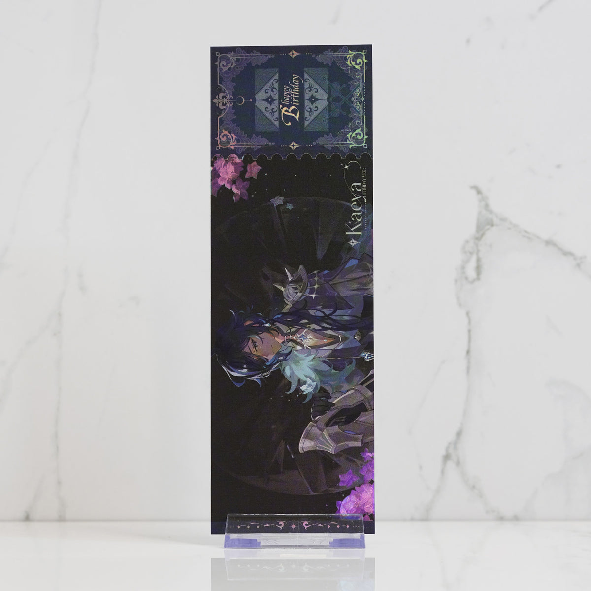 Kaeya Holographic Foil Ticket Print 'Birthday Ver.'