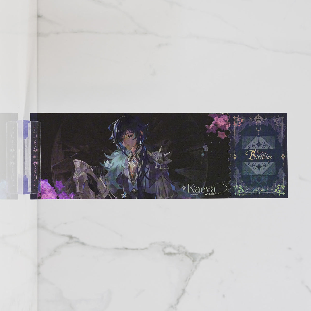 Kaeya Holographic Foil Ticket Print 'Birthday Ver.'