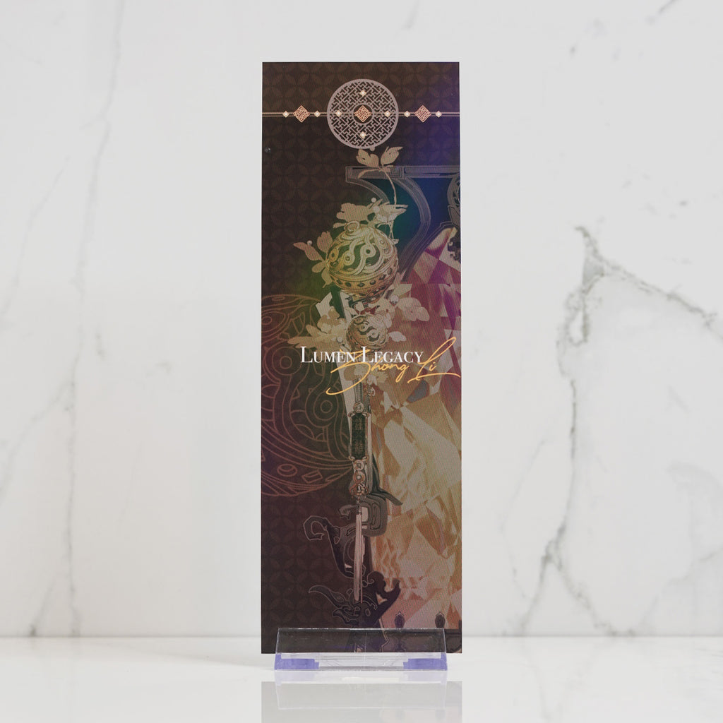 Zhongli Morax Holographic Foil Ticket Print 'Lumen Legacy'
