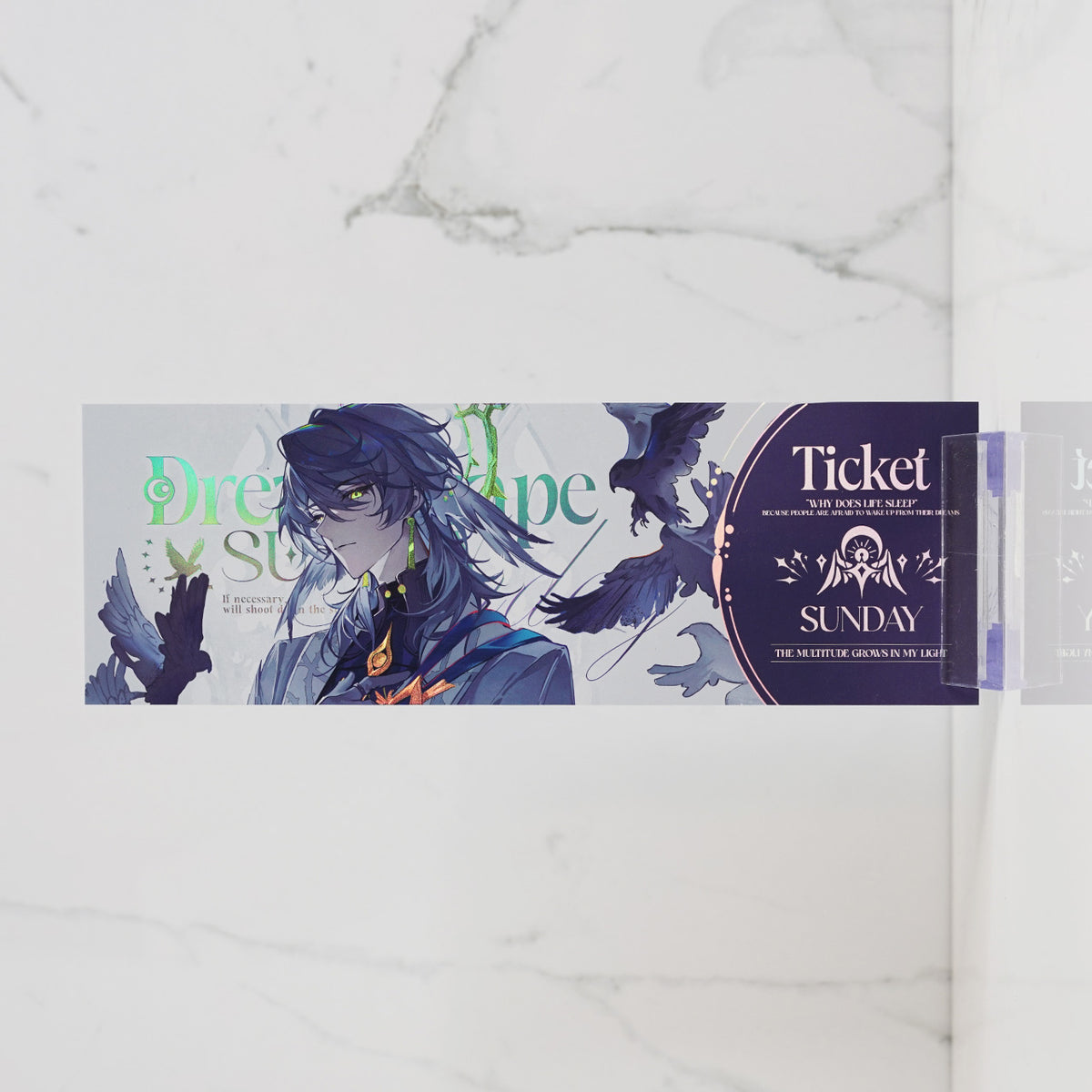 Sunday Holographic Foil Ticket Print 'Dreamscape'