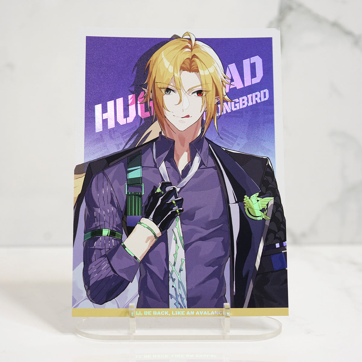 Hugo Holographic Postcard Print