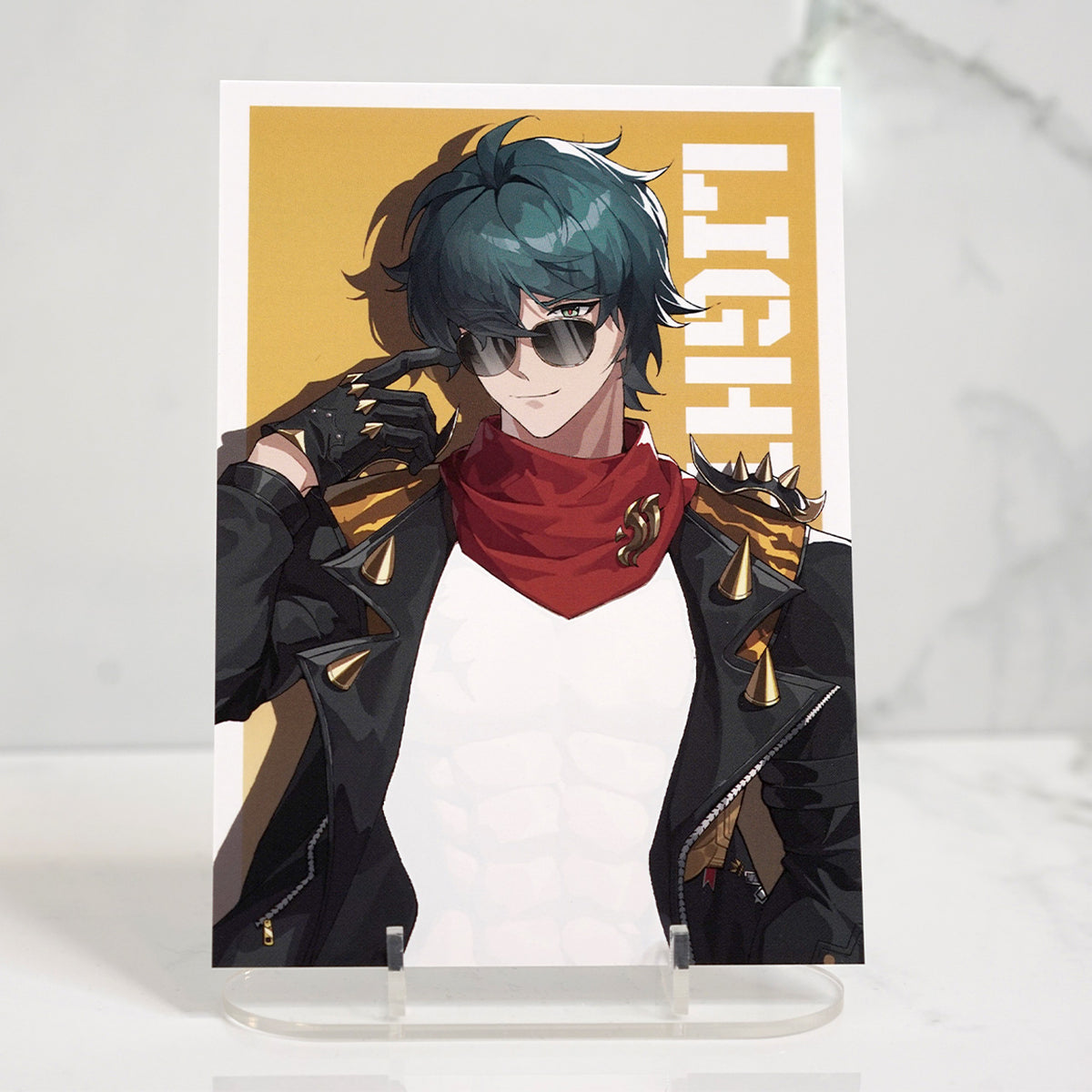 Lighter Liquid Reactive Postcard Print
