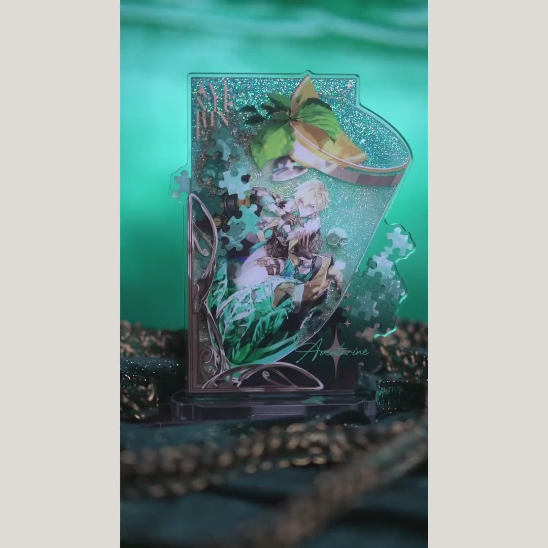 Aventurine 8" / 20cm Quicksand Liquid Standee ‘Azure Rhapsody’