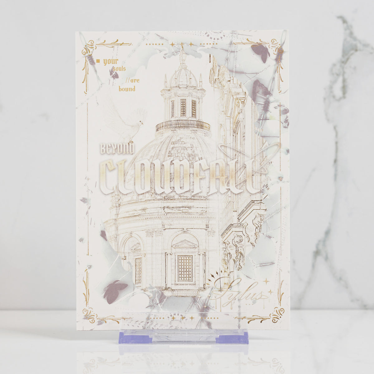 Sylus Foil Postcard Print 'Beyond Cloudfall'