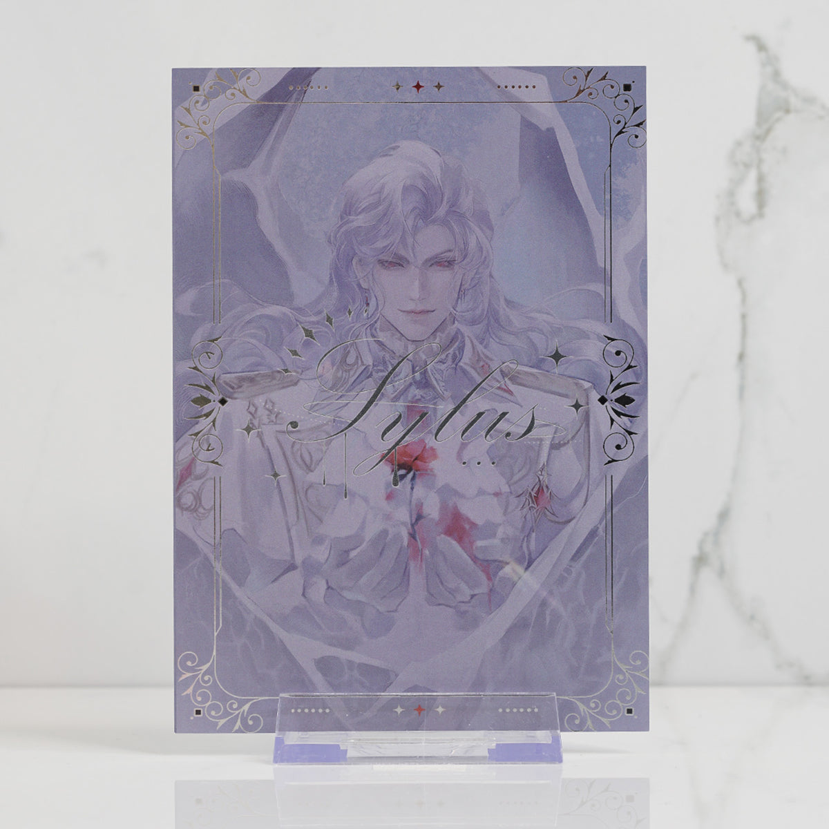 Sylus Foil Postcard Print 'Silver Destiny'