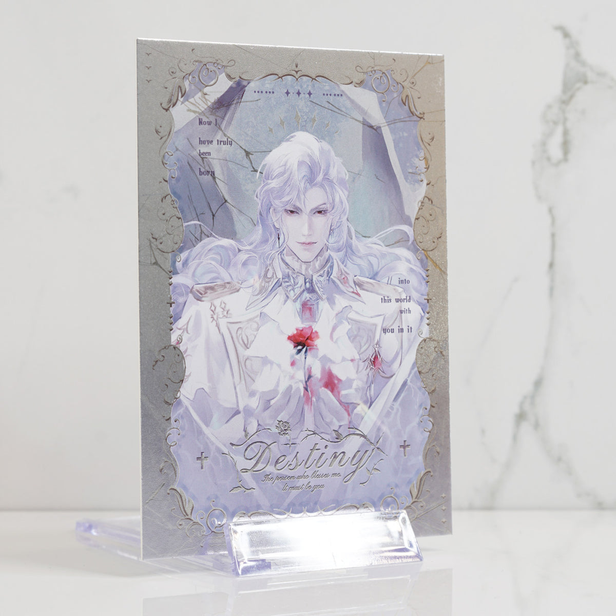 Sylus Foil Postcard Print 'Silver Destiny'