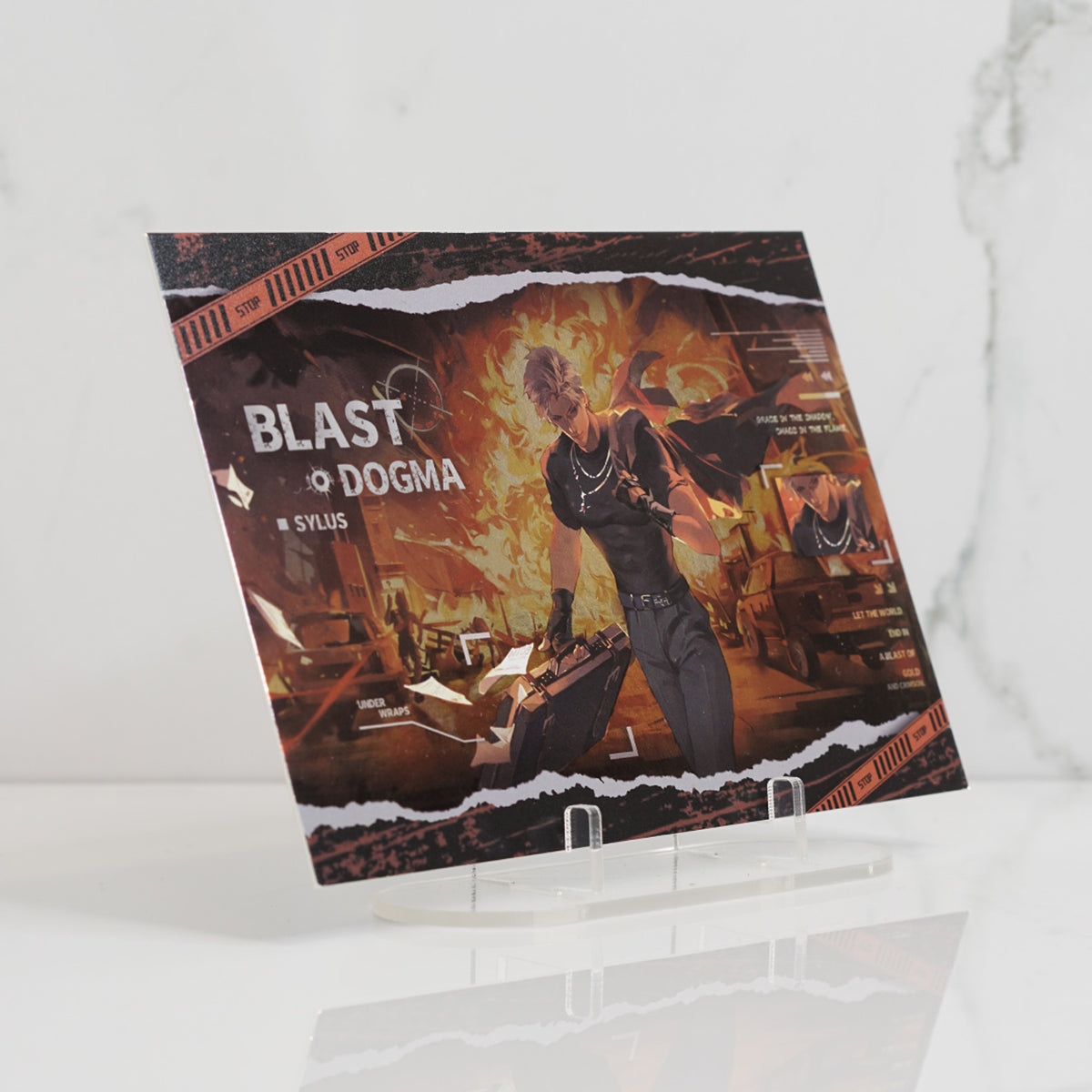 Sylus Foil Postcard Print 'Blast Dogma'