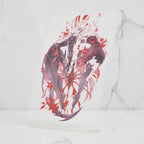 [Pre-order] Sylus Foil Transparent Postcard Print 'Soul Intertwined'