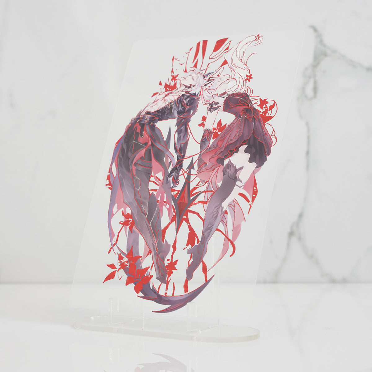 [Pre-order] Sylus Foil Transparent Postcard Print 'Soul Intertwined'